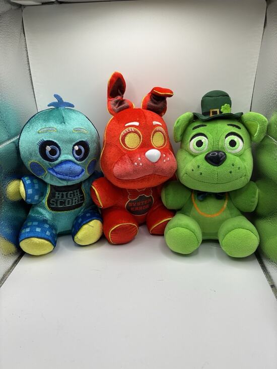 Funko Other - FNAF Plush Lot of 3 Five Nights at Freddys 7in Bonnie Chica Freddy System Error